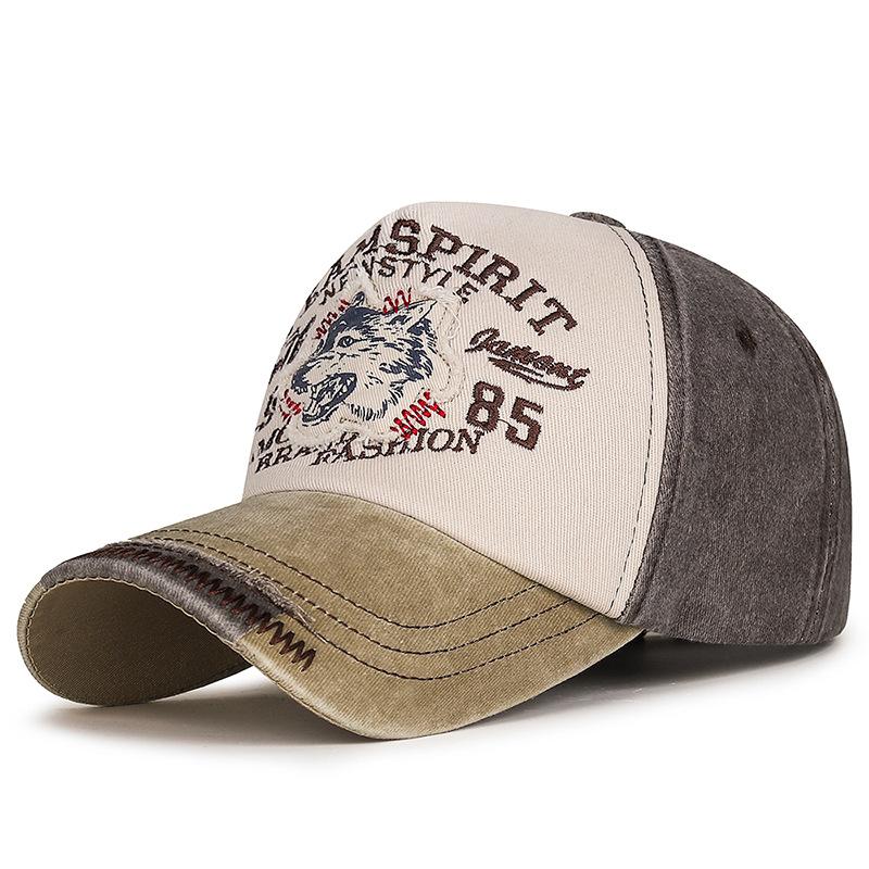 

Бейсболки для мужчин и женщин, выветренные шляпы от солнца, весенне-осенние регулируемые моющиеся шляпы Adjustable 55-60cm бежевый/кофейный