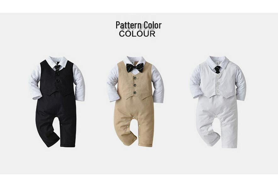 Tuta Intera Bambino Stile Britannico - Monopezzo Primavera/Autunno Abbigliamento Neonati