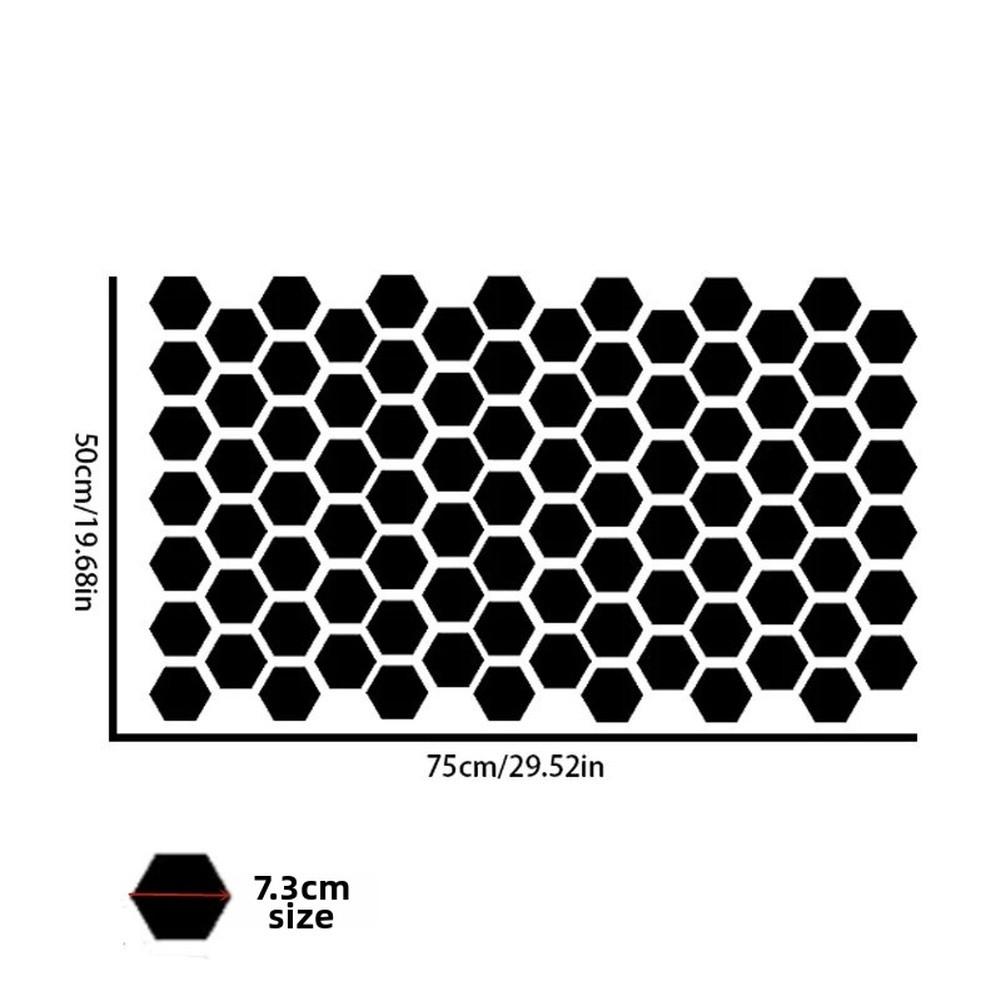Sechseckige Sonnenblende Auto Fenster Aufkleber Geometrisch Vinyl Aufkleber