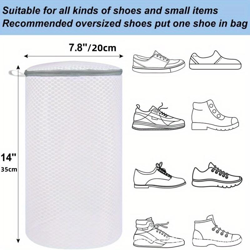 2pcs/1pc Large Gray Honeycomb Washing Bags | Mesh Sneaker Laundry Bag, Suitable for Protection of Clothing and Underwear, Shoes