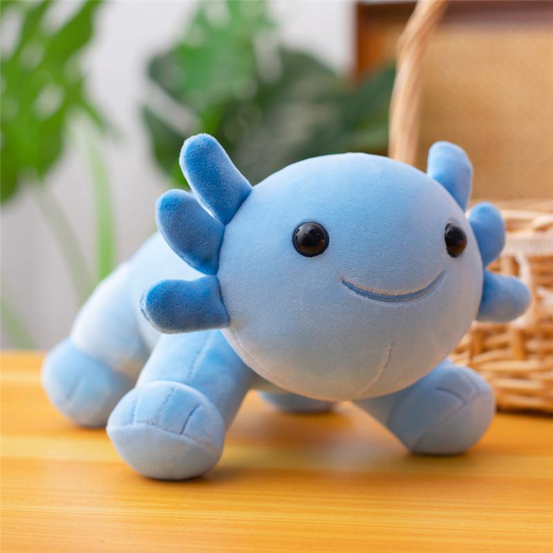 Salamander Doll Lying Down Plush Toy Hexagonal Dragon Color Grab Machine Doll Doll Figure Gift Wholesale