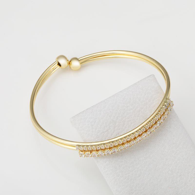 Stone Bracelet for Women Ins Advanced Geometric Open Bracelet Hand Ornaments European and American Jewelry