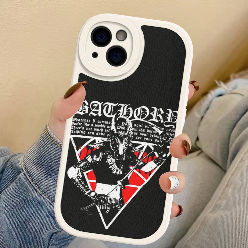 Bathory Quorthon Band Singer Leather Phone Case For IPhone 16 15 14 17 Pro Max 11 12 Mini Plus Soft Shell