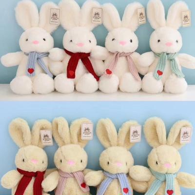 Cute Scarf Rabbit Ribbon Rabbit Plush Doll Play with Doll Rabbit 8 Inch Grabbing Machine Doll New Year's Day New Year Event Gift