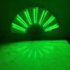 New LED Illumination Led Light Fan PVC Foldable Light Up Fan Lightweight 64cm Led Glow Fan for Line Dancing