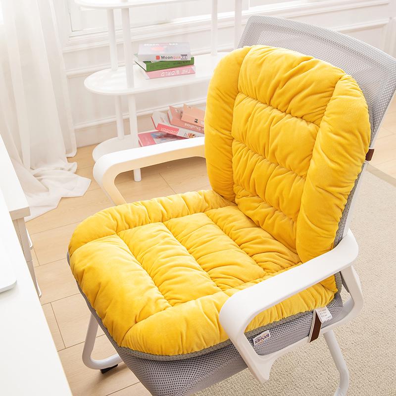 Heated Seat Cushion with Backrest and Lumbar Support for Office Chairs