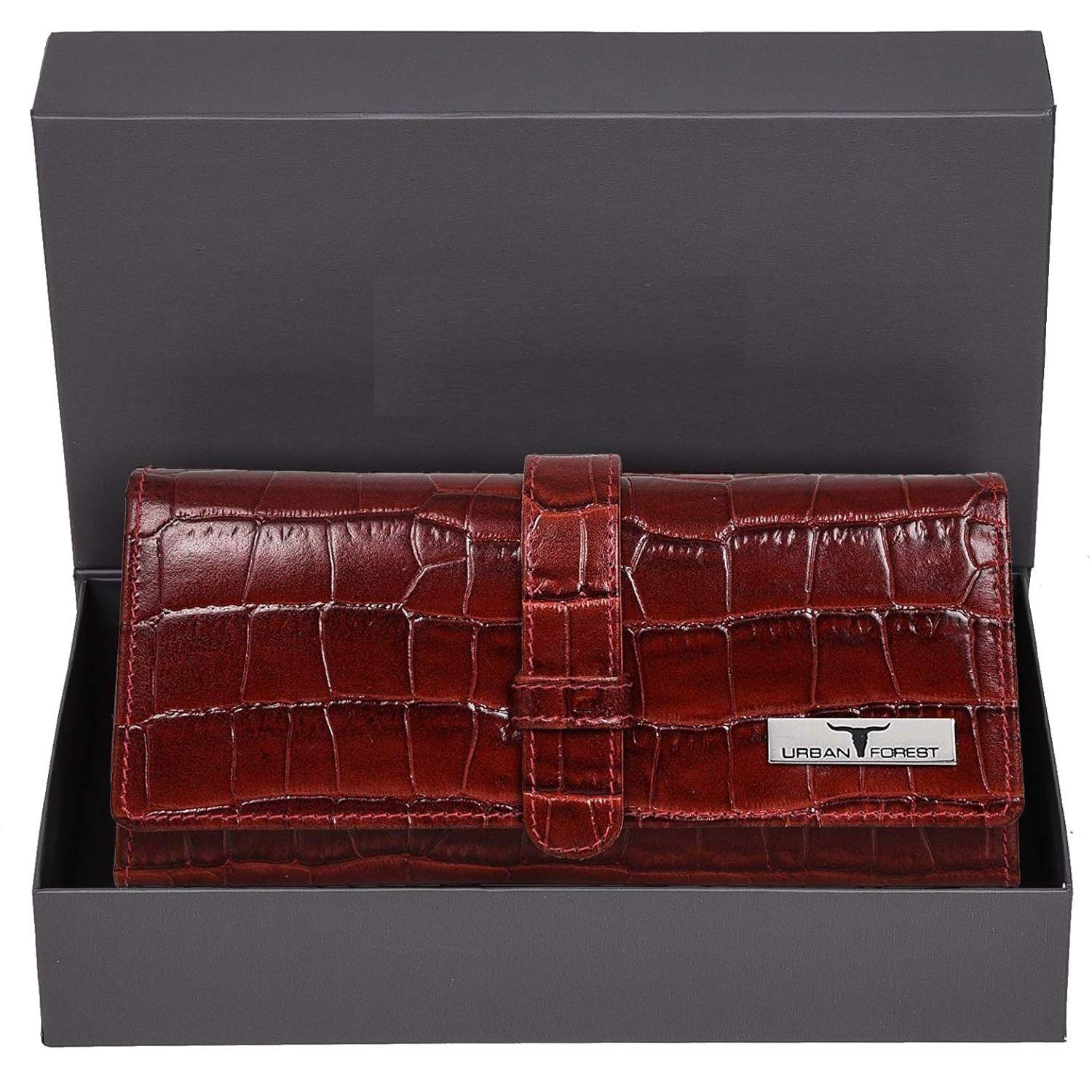 

Дэнни Кошелек из кожи темно-красного цвета для женщин