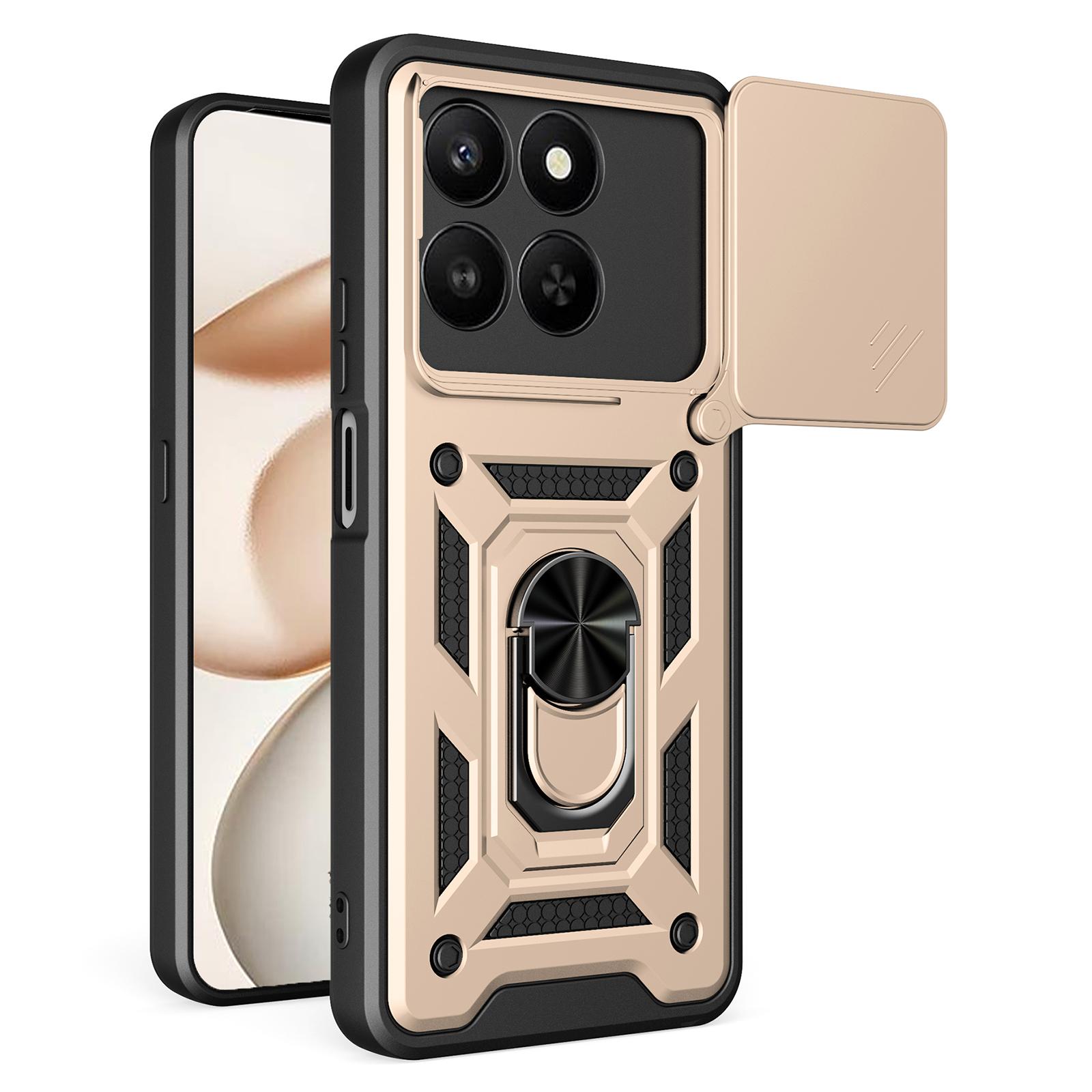 

AMORUS Phone Case For Honor 400 Smart 5G/4G/X7d 4G/5G Kickstand PC + TPU Cover with Camera Lens Slider