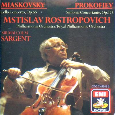 CD NIKOLAI MYASKOVSKY / SERGEI PROKOFI - Concerto pour violoncelle / Sinfonia Concertante 7495482 EMI 1987 UK Classique Occasion