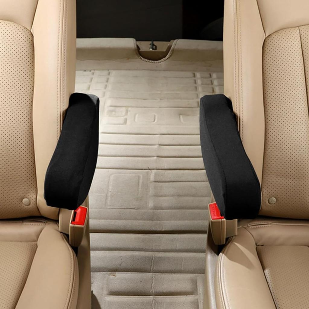 Itisyou Armrest Cover Car Elastic Fabric Car Front Seat Armrest Cover Soft Touch Car