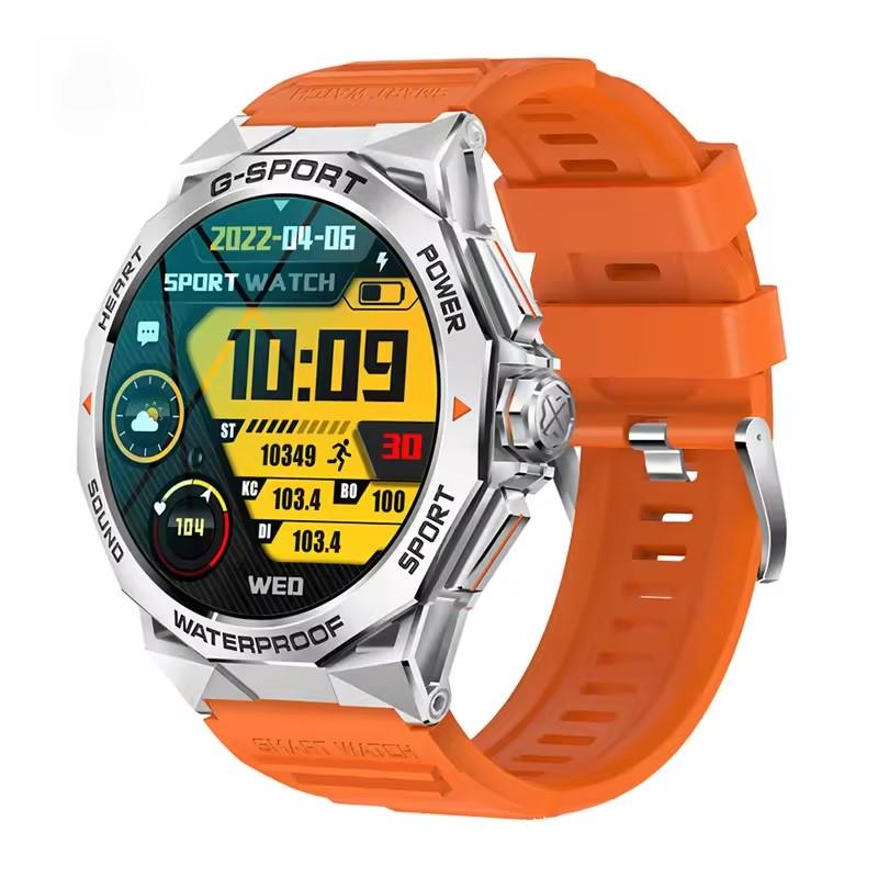 Men Outdoors Sports 1.43" AMOLED Screen Smartwatch Blue Tooth Call Heart Rate Health Monitoring Smart Watches Waterproof Women