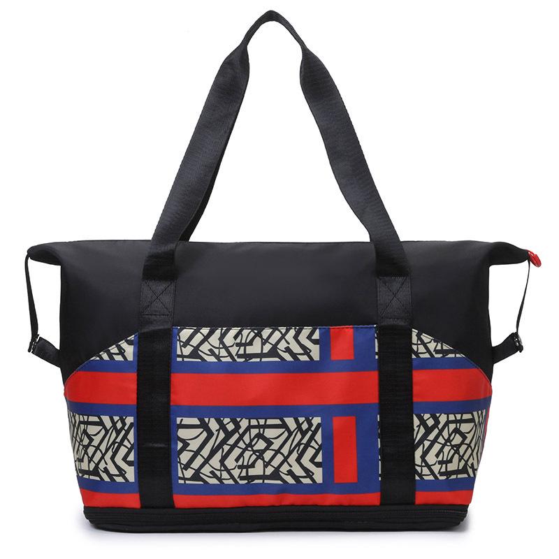 Women's Large Capacity Handheld Travel Bag - Expandable, Water-Repellent Sports & Fitness Luggage