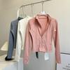 Cycling clothes slim and thin stand-up collar running windproof fitness sports top zipper cardigan velvet yoga jacket women