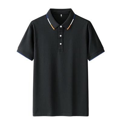 Summer Men's Short Sleeved T-shirt Cotton Thin Business Lapel Men's Polo Shirt