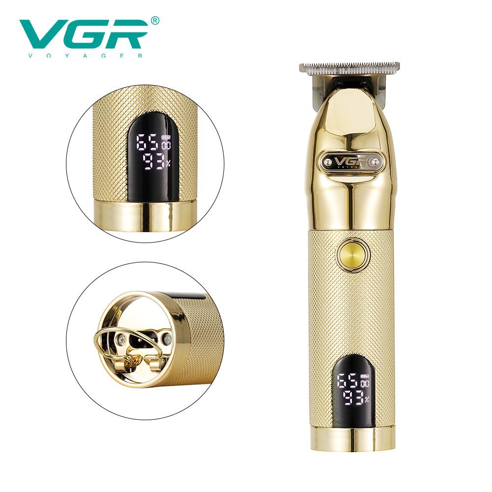 VGR V-275 Electric Hair Clipper Professional Personal Care Barber Hair Trimmer Men Shaver LCD Rechargeable Metal Hair Clippers Home Razor Shaver