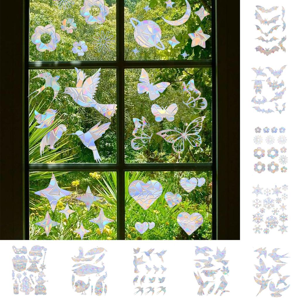 Fjäril Regnbågsprisma Pvc Fönsterdekal För Vardagsrum Och Sovrumsdekor