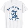 Funny Motor Boat Captain T-Shirt