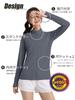 TACVASEN Sports Long Sleeve Rash Sun Ideal for Dark Size L Women's T-Shirt, Guard, Breathable, Sweat-Wicking, Quick-Drying, Protection, Hiking,