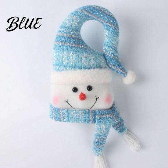Glowing Christmas Tree Accessory Lighted Topper Snowman Star Hat with LED Light Gift for Family Winter Holiday Decor Home And Indoor Top Decoration