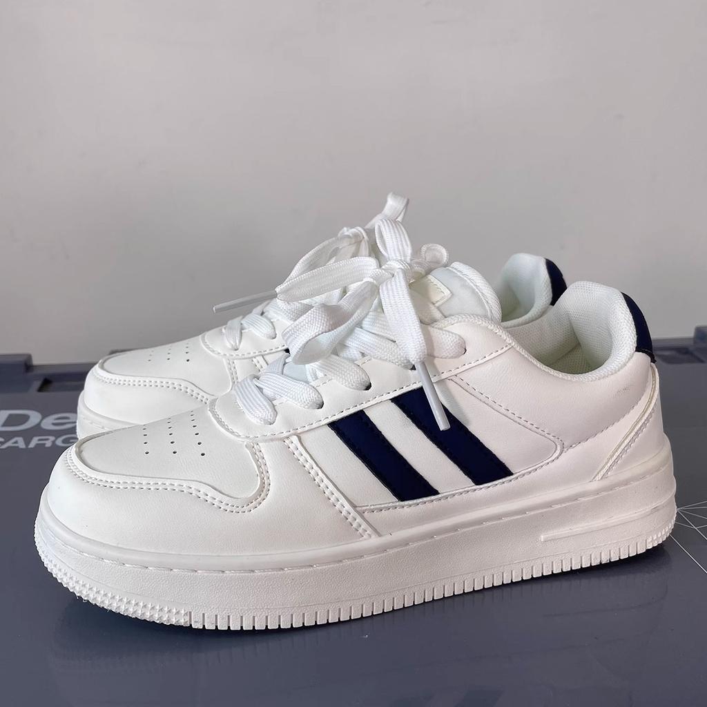 Factory direct sales Hong Kong style little white shoes women's tide lightweight sports and leisure board shoes 2025 autumn new platform student shoes