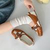 Fashion Fall New Flat Single Shoes Women's Fashion Color Block Super Light Soft Sole Front Lace-up Anti-slip Sneakers