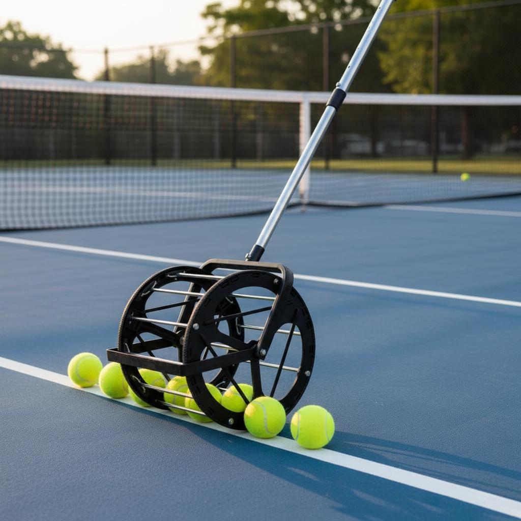 Tennis Ball Picker Training Helper Tennis Ball Collector Sports Gear High Performance Lightweight For Coaches