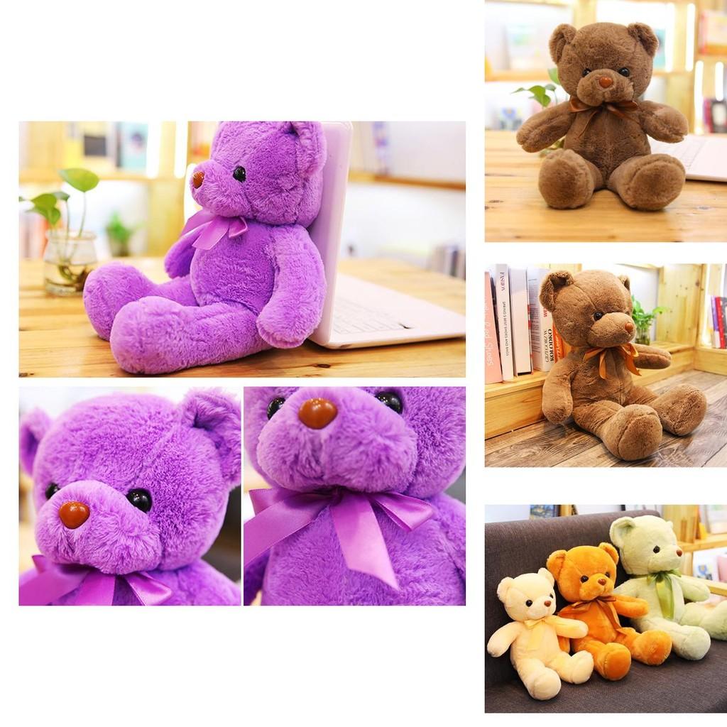 Soft And Skin-friendly 11.8-21.6 In Colored Teddy Bear Plush Perfect Gift For Kids And Home Decor