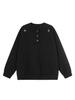 Men's Autumn/Winter Henry Collar Embroidered Sweater - Classic, Loose Knitwear with a High-End Feel