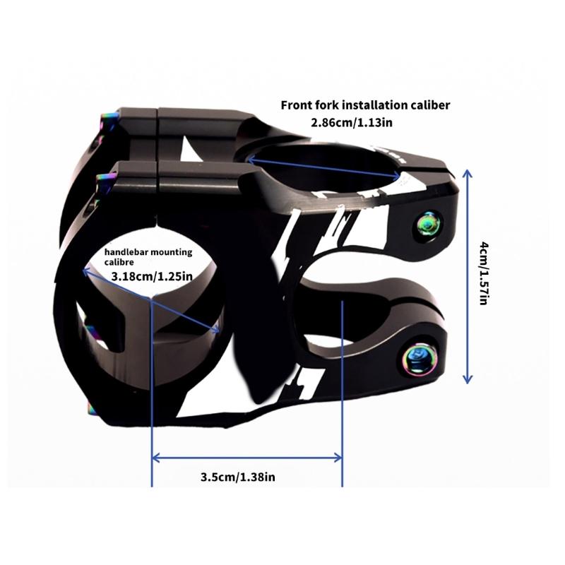 Mountain Bike Handlebars Short Stem Aluminum Alloys Short Road Bike Stem Handlebar Accessories Easy To Installation