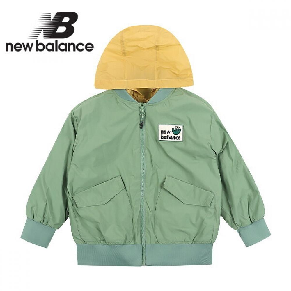 

New Balance Kids Hoodie Detachable 2way Jumper Khaki 110