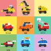 Lego-Compatible Engineering Vehicle Puzzle Car Building Toy for Kids 3-6