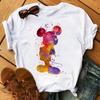 Disney Cartoon Mickey Mouse Print Cotton T-Shirt Women Tops Graphic Hippie Tees Funny Harajuku T-shirt Fashion Female Tshirt