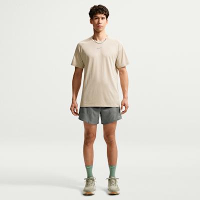 Men's Nike Running T Shirts Men's Milk White II/Sail White Crew Neck Moderate