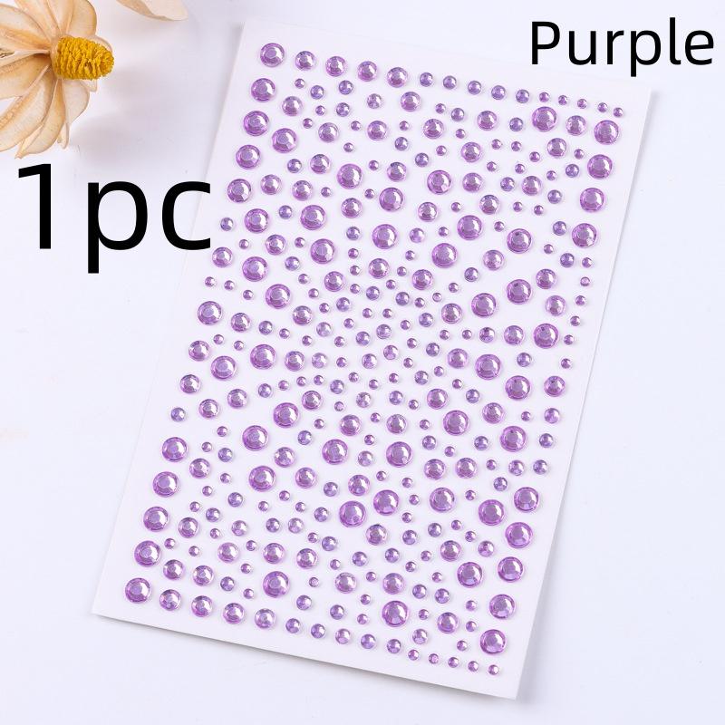 Makeup Diamond Stickers Colorful Sparkling 3D Jewelry Pearls Sticker Eye Face Gem Decor DIY Makeup Decoration for Music Festival