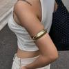 Ingemark Punk Vintage Arc Metall Arm Oberarm Manschetten für Damen Neuer Trend Goth Rund Armband Bangle Party Täglicher Schmuck Steampunk