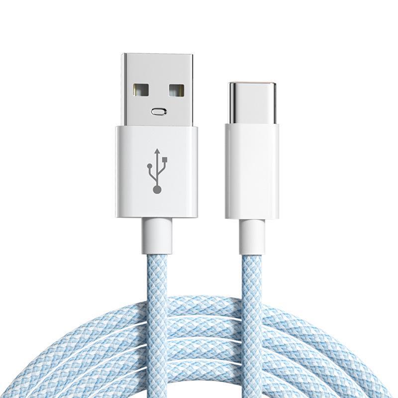 High-Quality Braided Data Cable for Apple 15PD20W & Huawei/Xiaomi 66W Fast Charging