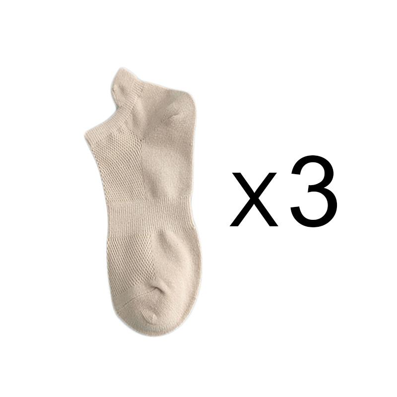 3 Paires Chaussettes Coton Pour Femmes Hommes Courtes Mi-Mollet Cheville Haute Qualité Respirantes Été Décontractées Mode Coupe Basse Chaussette Féminine