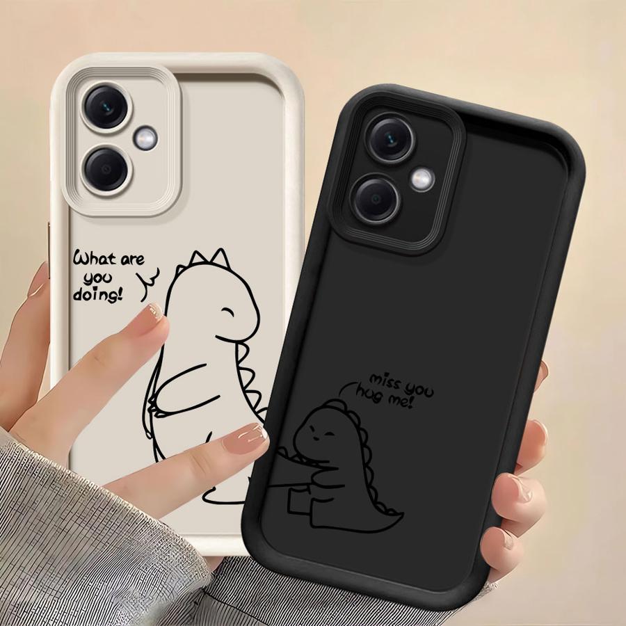 Süße Dinosaurier-Paar Handyhülle für Xiaomi Poco F8 X3 NFC C51 C61 C50 X3 Pro