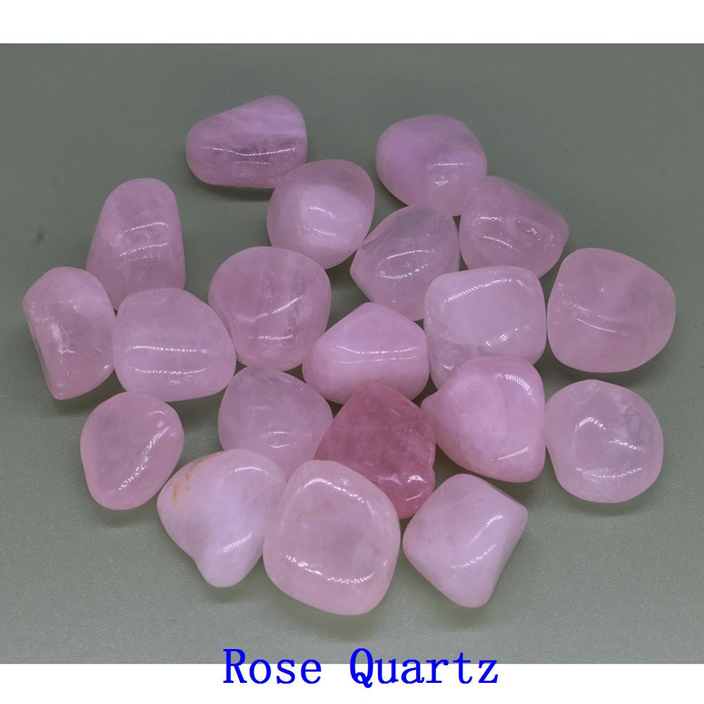 Natural Crystal Amethyst Rose Quartz Gravel Irregular Polishing Mineral Specimen Reiki Healing Tumbled Stone Aquarium Home Decor