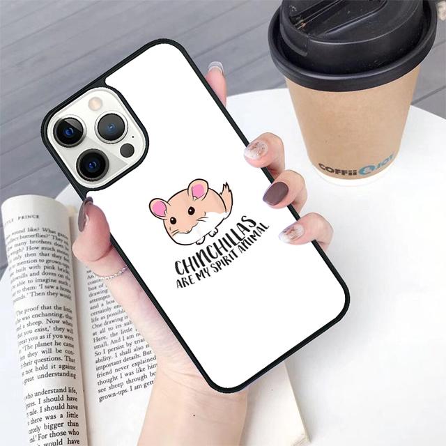 Cute Cartoon Chinchilla Phone Case Cover For iPhone 17 Air 16 15 14 Plus For Apple 16 11 12 13 Pro Max Coque