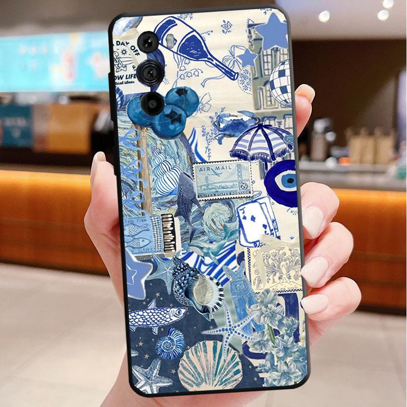 

Summer Sceneary Ocean Animal Phone Case For Motorola Edge 50 40 Pro 60 50 40 30 Ultra Neo Fusion Moto G Play G Stylus G Power G Moto Edge 50 Fusion