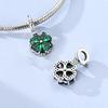 925 Silver Green Series Flower Tree Apple Pendant DIY Fine Beads Fit Original Charms Bracelet Women Jewelry Diy