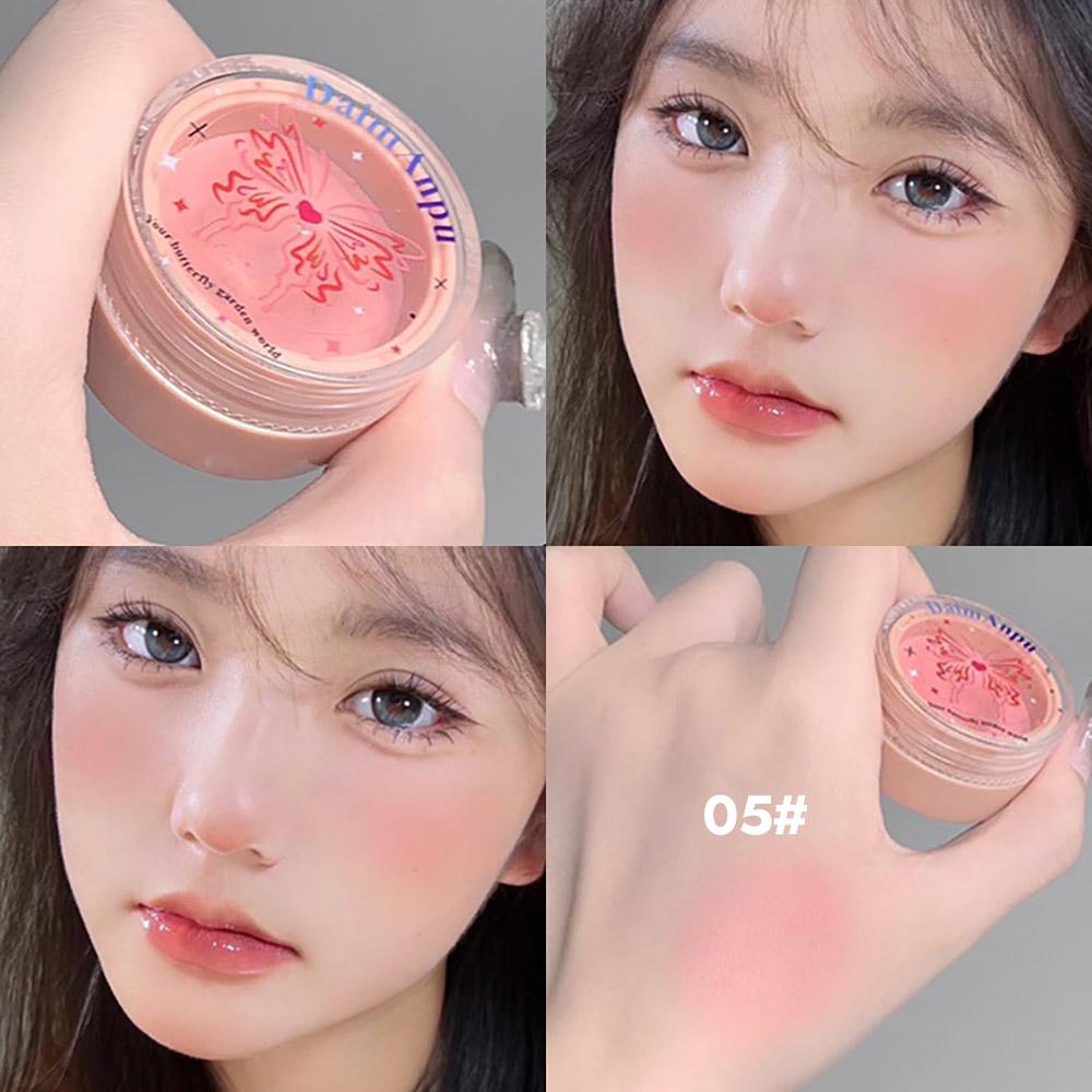 Airy Blush Clay Pigmented Powdery Cream Blusher DaimAnpu Long-Lasting Tender Look Uplifting Color Matte Girlish Blush