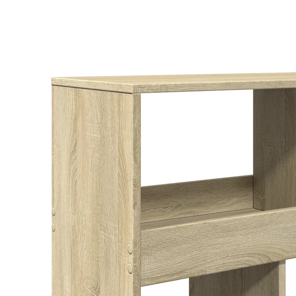 Vidaxl Regał, Dąb Sonoma, 100X33X187,5 Cm, Materiał Drewnopochodny