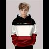 Boys Hoodie Stripe Printed Pullover Long Sleeve Thin Hooded Sweatshirt for Autumn Casual Versatile Classic Color Matching Design