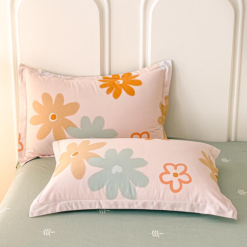 Set of Two Pure Cotton Pillowcases, 48x74cm - Pillow Core Covers [Pair Only]