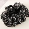 Korean Retro Pearl Floral Bow Hair Clip for Half Updo