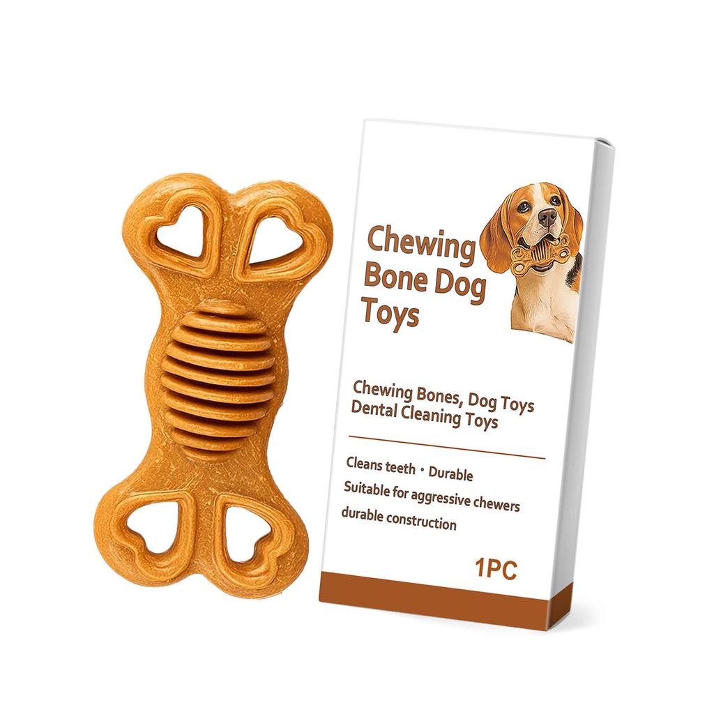 Dog Chew Toy Puppy Teething Chewing Bone Safe for Daily Play Boredom Relief Reusable Washable 1pc