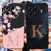 For Spark 20 Pro+ Case Soft Silicone Back Cases for Tecno Spark 20 Pro Plus KJ7 Phone Cover Initials Letter Pattern Funda Clear
