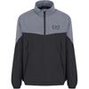 Emporio Armani EA7 FW24 Giacca Lunga Manica Lunga Collo Alto Mezza Zip Color Block Uomo giacche Nero 6DPB55-PNDOZ-1200